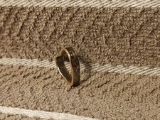 1977 Washinghton Quarter Heart Pendant handmade small 7/8"x7/8""