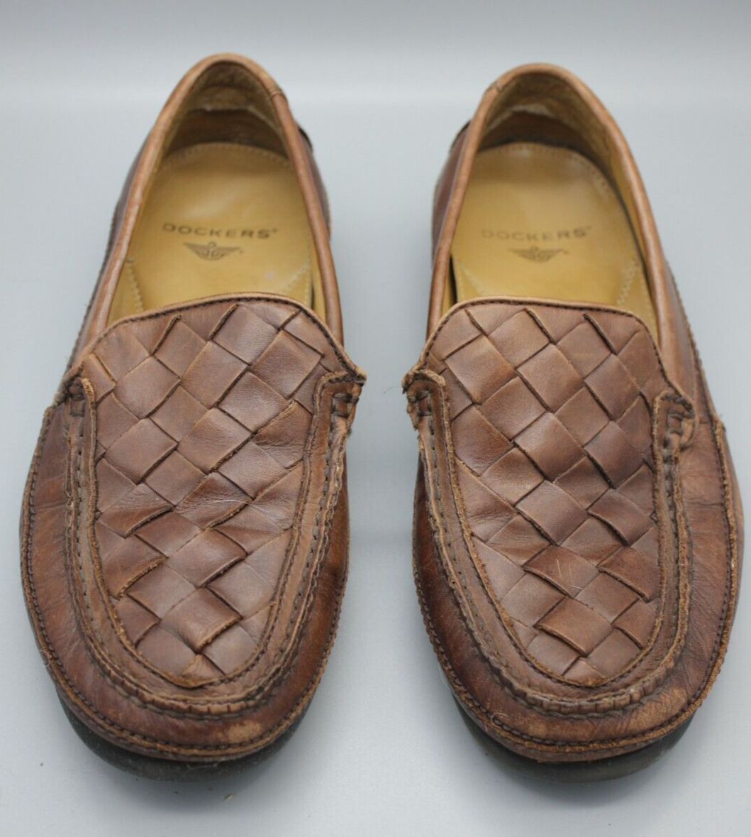 Men\'s Brown Leather Dockers 10 1/2 Dockers Shoes Mens 10M Stain Defender Casual Oxford 90-3902  main image 4