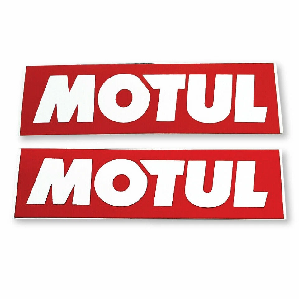 2 x MOTUL STICKERS - Huile Motor Oil HUILE vintage sticker Autocollant Gulf