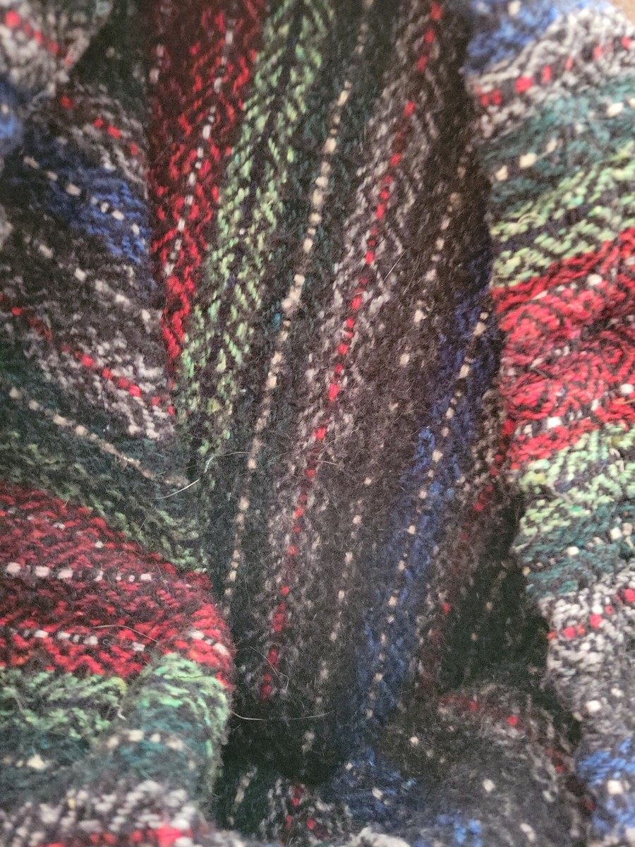 HARD ROCK CAFE: Mexico Rare Woven Bag Mexican Blanket Backpack Hard Rock Cafe Mexico Rare Woven Bag Backpack drug rug  main image 4