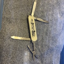 SABRE VINTAGE Flying Ducks Knife, 3 blades and Scissors, White