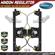 2x Window Regulator Rear Side Without Motor for Peugeot 508 508 SW 350103170439