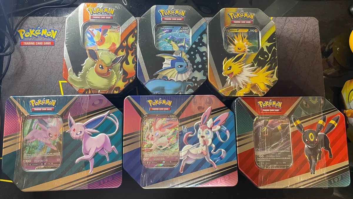 Best Buy: Pokémon Trading Card Game: Eevee Evolutions Tin Styles