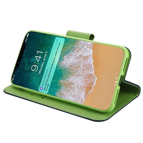 For Apple iPhone XS Max Wallet Case Leather Card Slots Flip Cover Strap Magnet - Bild 34 von 39