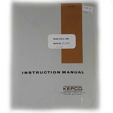 1975 Kepco Model ATE 6-10M Power Supply Instruction Manual 84 Pages