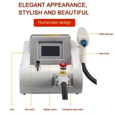 Q Switched ND Yag Laser Tattoo Removal Machine Eyebrow Pigment Remove Freckle
