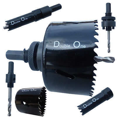 Lochsäge HSS-Bi-Metall Ø14 - 210mm Dosenbohrer Bohrkrone Komplett mit Aufnahme