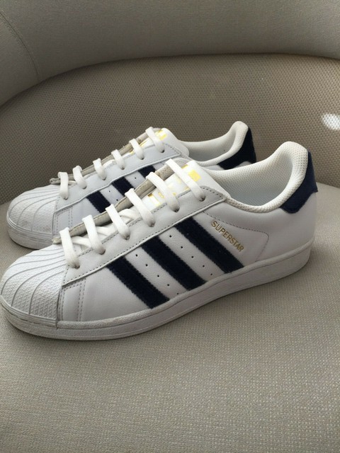 Rare white/gold tongue Adidas Originals Superstar Sneakers rubber shell classics | eBay