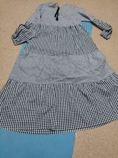 black and white maxi dress