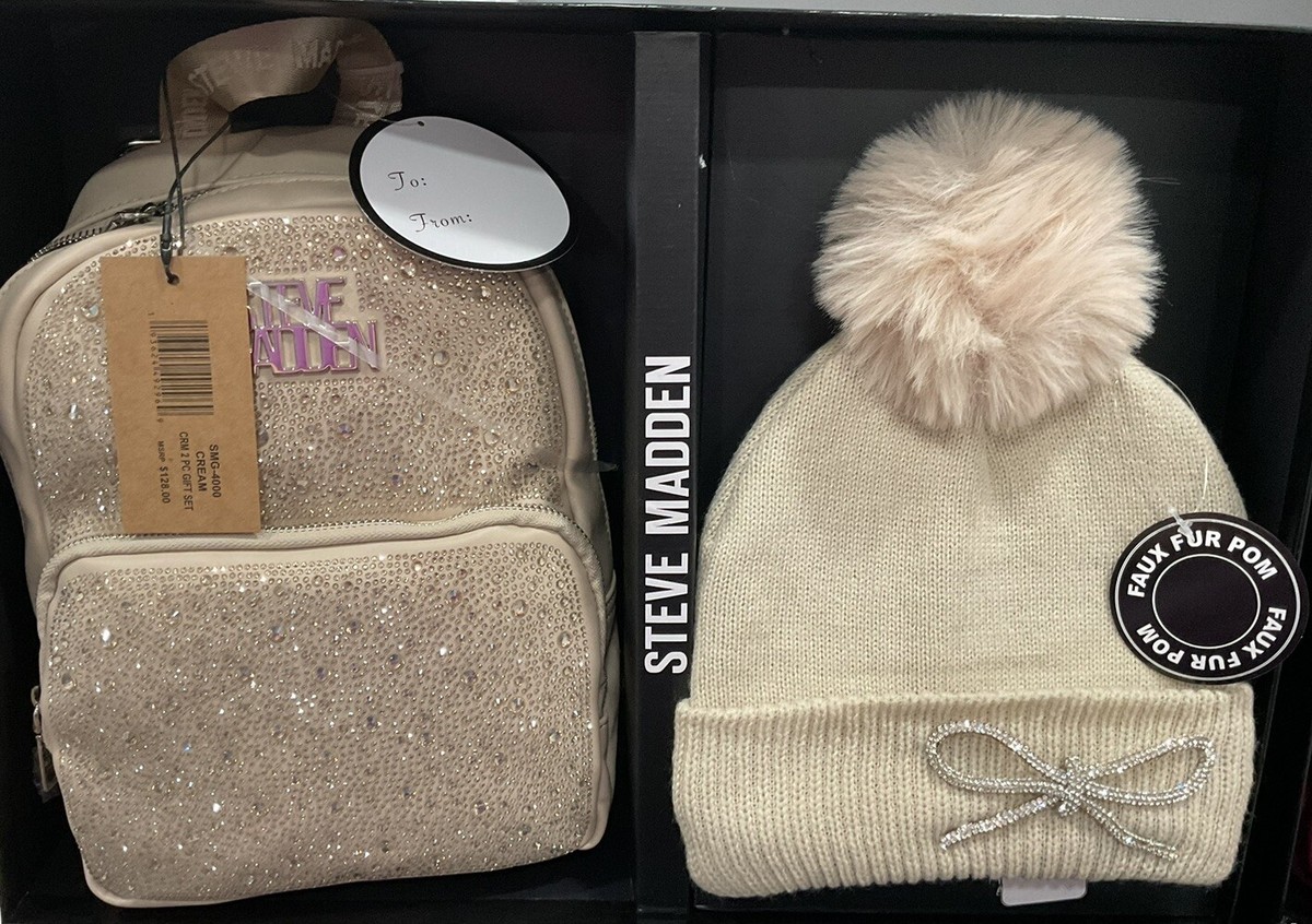 Steve Madden Set (Rhinestone Backpack ? & Hat W/Rhinestone  display picture 1