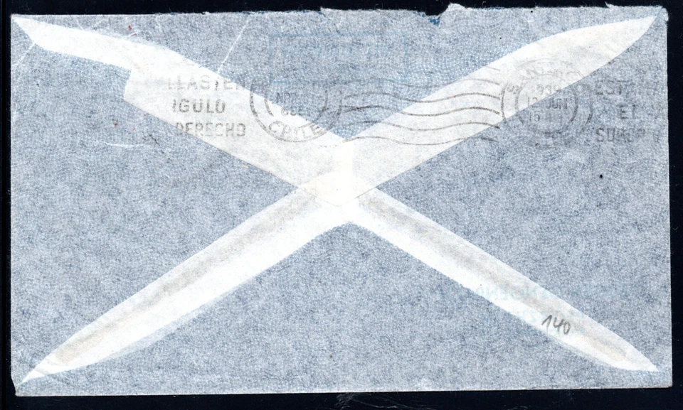 GERMANY, COVER, ZEPPELIN, REICH 1939, TO CHILE (PFO-15 ) - Image 2 of 2