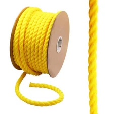 3/4 in. x 150 ft. Polypropylene Twist Rope, Yellow