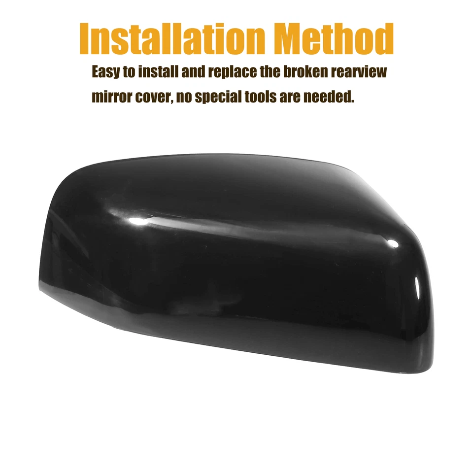 Pieza de 1 cubierta de espejo retrovisor puerta delantera derecha coche apta para Land Rover LR2 2011-2012 Foto 4 de 4