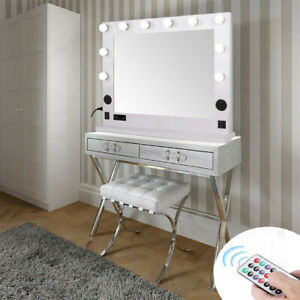 Wood Bluetooth Large Makeup Mirror, Large Vanity Mirror With Bluetooth