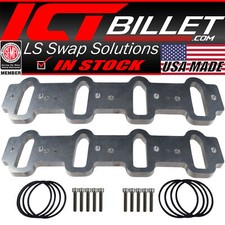 Ict Billet Ls Cathedral Port Intake Manifold Weld Flanges Ls1