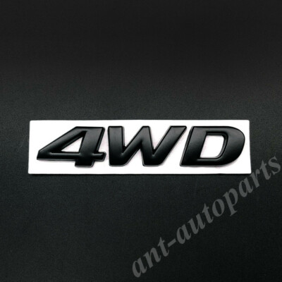 Metal Matte 4WD Car Trunk Rear Emblem Badge Decal Stickers AWD 4X4 IX25 35