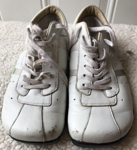 DIESEL Men White Sneakers Sz 8 EU 38.5 