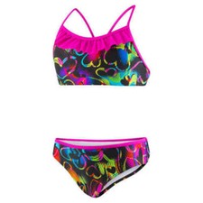 Speedo Girls Sporty Splice Tankini Swimwear 2 Piece Swimsuit     -   AB-21