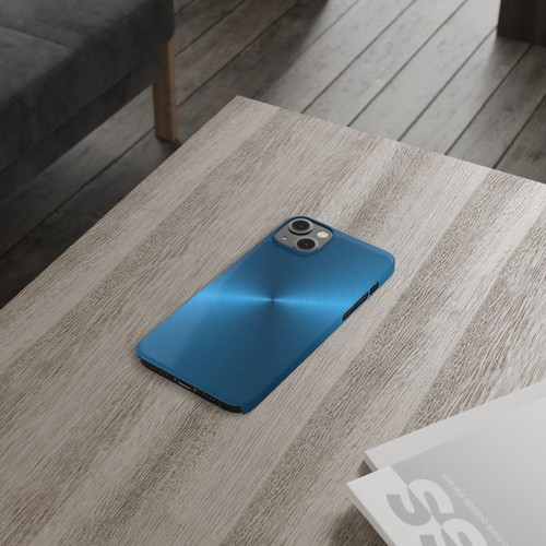Funda Delgada Color Aluminio Azul iPhone 16/15/14/13/12/11, Acabado Brillante - Imagen 31 de 73