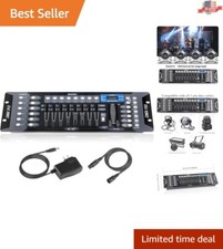 Professional 192 Channel DMX Board  6.6ft Cable for Live Performance Lighting