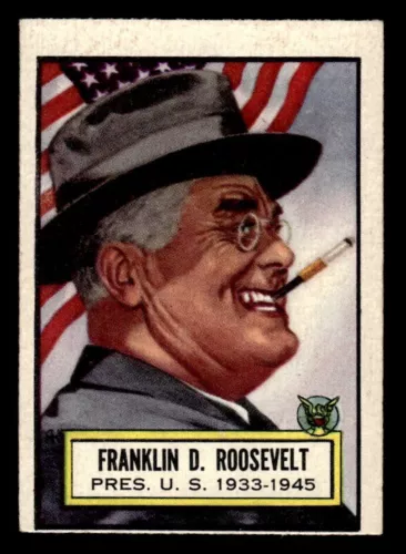 1952 Topps Look 'N See #1 Franklin D. Roosevelt VG/EX