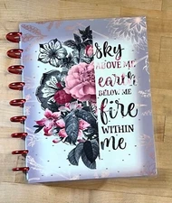 Sky Above Me, Fire Within Me Cover Set for use with a Classic Happy Planner-