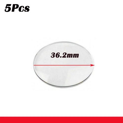 5Pcs Mitutoyo Dia 36.2mm Dial Caliper Replacement Part Curved Crystal Cover Lid
