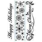 Darice Embossing Folder Borders Seasonal Phrases 3.5cm X 14.5cm