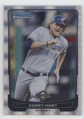 2012 Bowman Chrome Retail X-Fractor Corey Hart #101 e5r