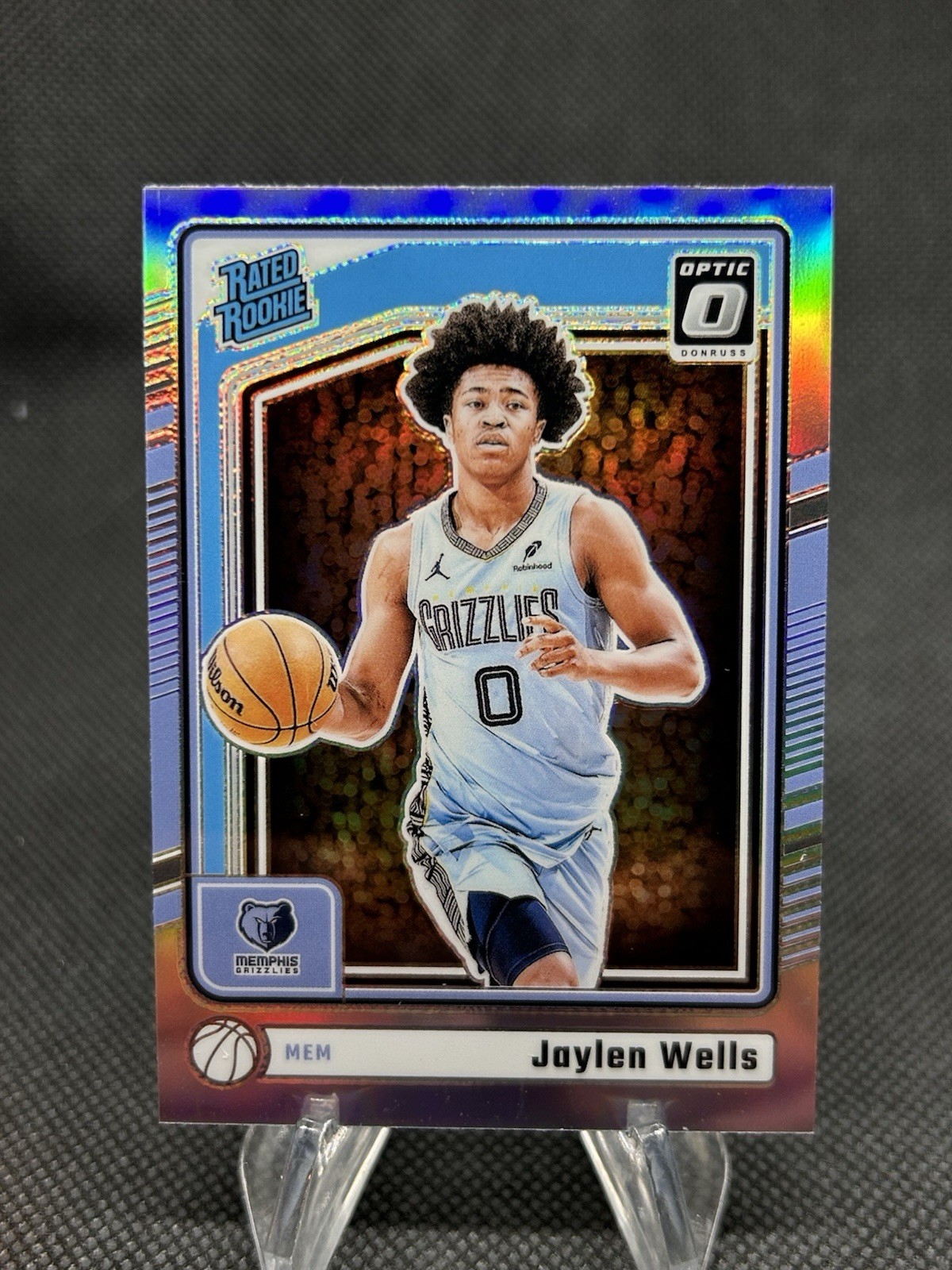 2024-25 Panini Donruss Optic Jaylen Wells Holo Prizm Rated Rookie. #252
