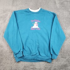 VTG M C Sportswear Crewneck Sweatshirt Large Winter Snowman Grandma Cottagecore