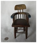 Antique Primitive, Folk Art, Miniature Windsor Chair — photo 5