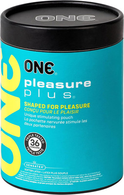 Pleasure plus Condoms | Dual Stimulation | Ultra Thin Latex Condoms | Extra Lubr