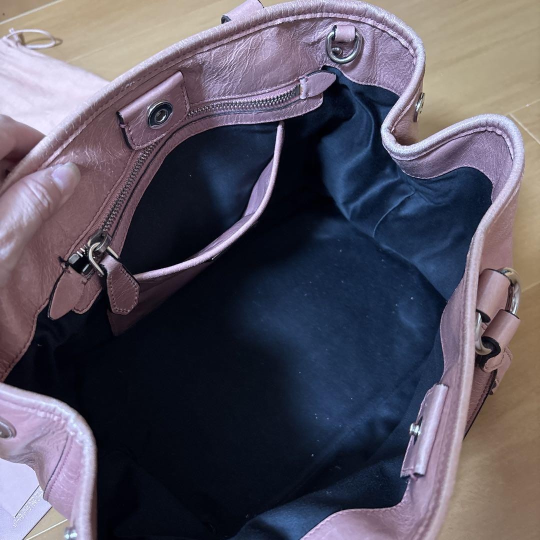 MIU MIU RN0685 Vitello Shine Pink 2Way Handbag Shoulder Bag w