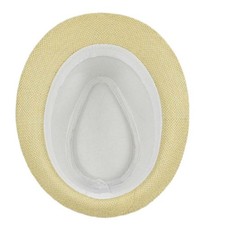 Panama Straw Hat Natural Papyrus Fiber Lightweight Breathable Material
