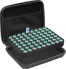 63 Slots Insulin Peptide Case for Fridge 3ml Vials Holder Storage Protector Bag,