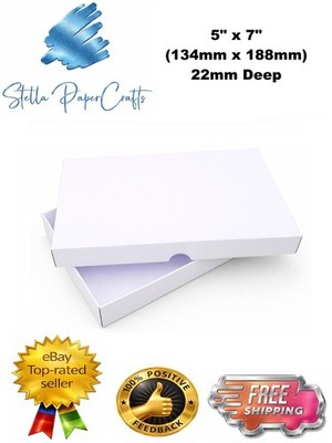 5'' x 7'' weiße Grußkarte Geschenkboxen elegante Hochzeitseinladung Verpackung