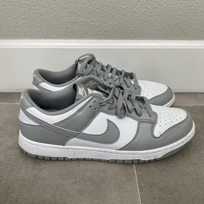 Nike Dunk Low Mens Size 11.5 White Gray Casual Skater Sneaker Shoes HF5441-105