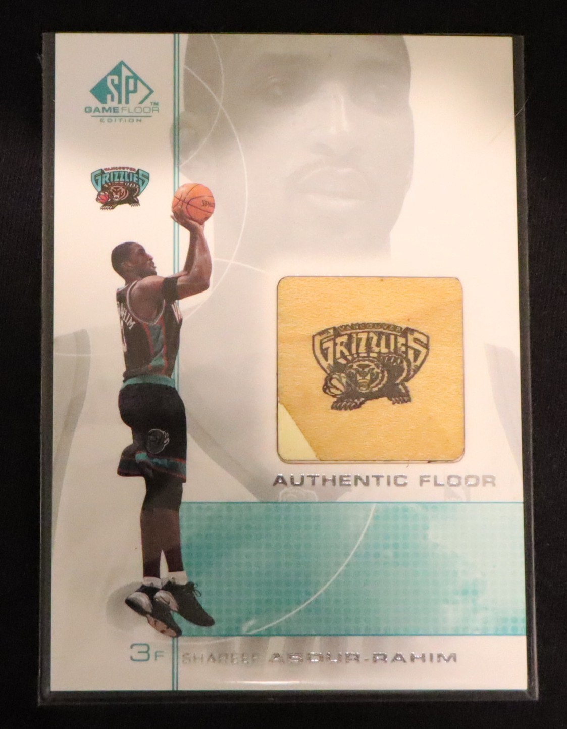Upper Deck SP Authentic Game Floor Shareef Abdur-Rahim #SA  2-Color Grizzlies