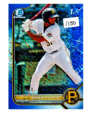 Maikol Escotto 2022 Bowman 1st Chrome 1ST Blue Shimmer #/150 Pirates
