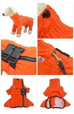 Dogs Waterproof Jacket, Lightweight Dog Raincoat, Windproof Snow-Proof Dog Vest