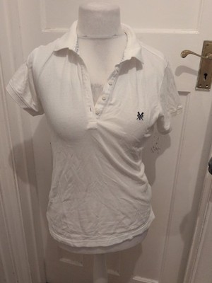 Crew Clothing 14 Weiß Kurzarm Polo