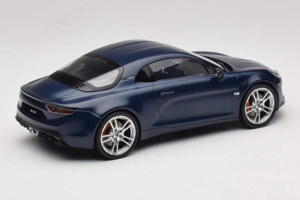 185444 Alpine A110 S Matte Storm Blue Norev 1/18 - Image 2 of 4
