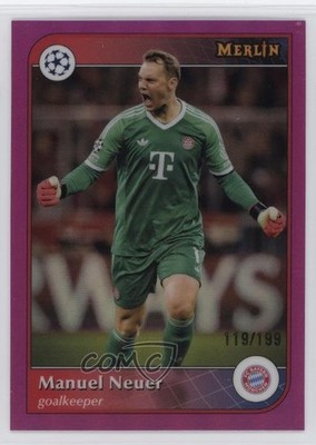 2024 Topps Merlin UEFA Club Competitions Pink Refractor 119/199 Manuel Neuer 9et