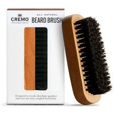 Cremo All Natural Boar Bristle Hair Beard Brush NEW Military Style Brush Gift