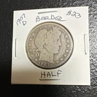 1907-D Barber Half Dollar Silver 50C Coin Denver Mint Circulated Business Strike