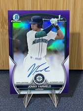 JONNY FARMELO 2023 Bowman #CPA-JF Prospects (1st) AUTO PURPLE REFRACTOR /250