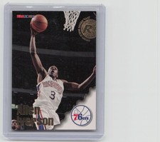 Allen Iverson 1997 SkyBox Hoops Rookie Card #295 Philadelphia 76ers NBA RC. rookie card picture