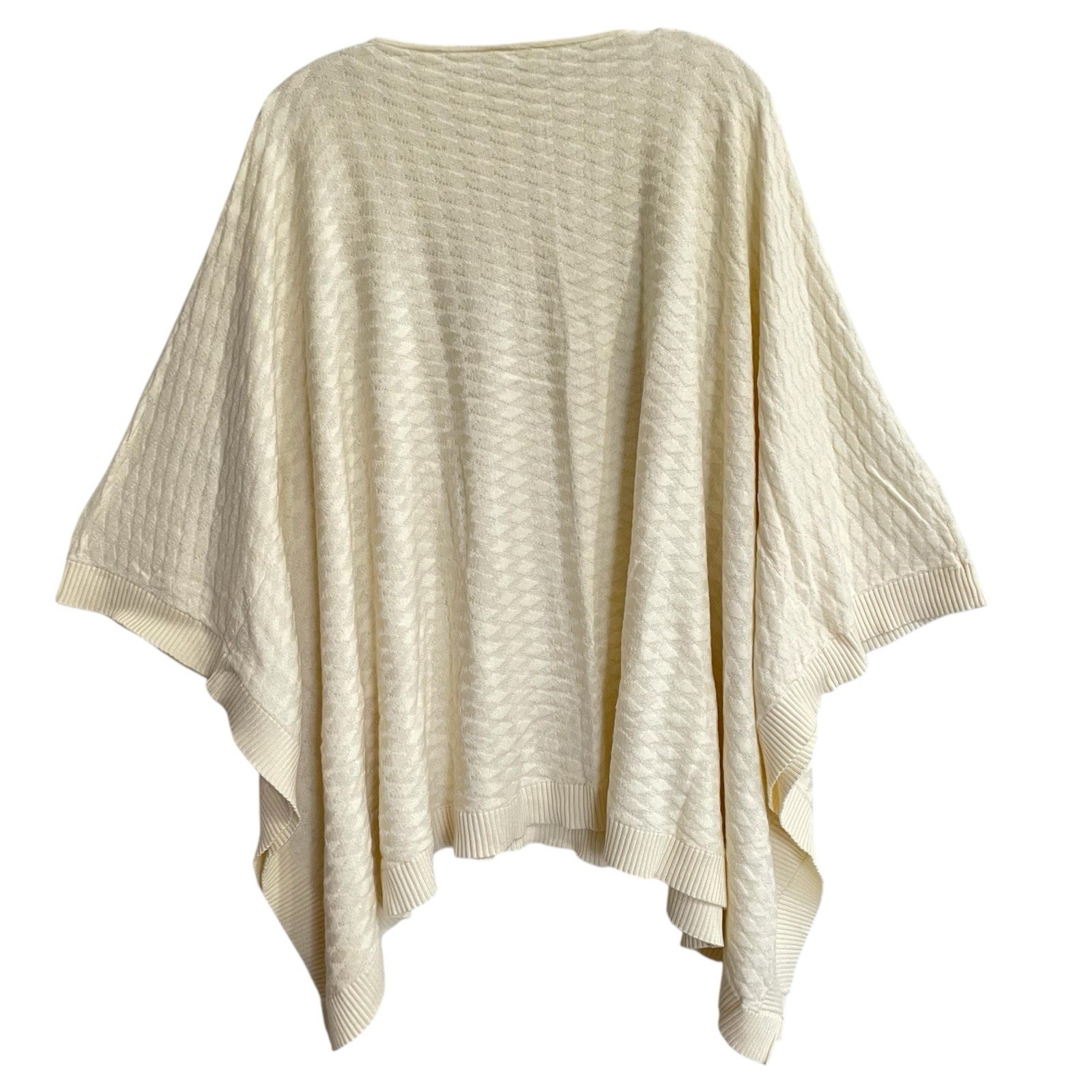 Lululemon Divinity Scarf Oversized Poncho Sweater OS Ivory Travel Athleisure image 3