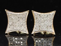 JFL Diamonds & Timepieces Diamant Ohrstecker Kite Pave 925 Sterlingsilber 1/5 Ct
